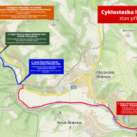 Cyklostezka Ivančice - Dolní Kounice - nové vedení cyklostezky stav září 2023.jpg
